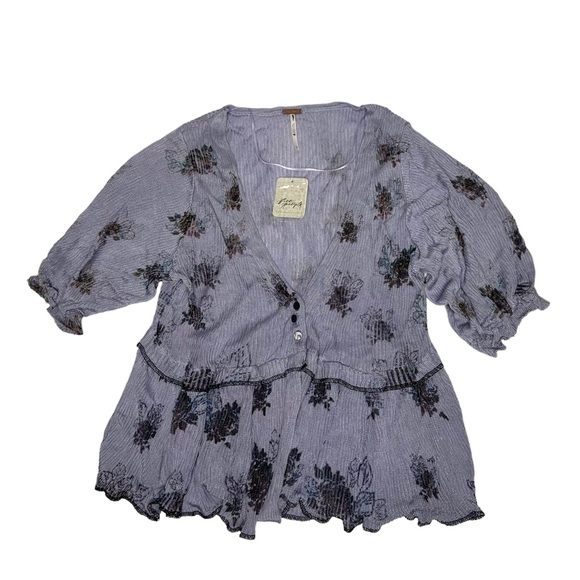 FINAL Last Chance NWT Free People Joni Cardi Heather Combo xs - Picture 11 of 14